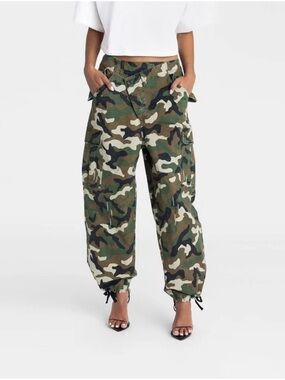 Camouflage Cargo Joggers - Green Camo